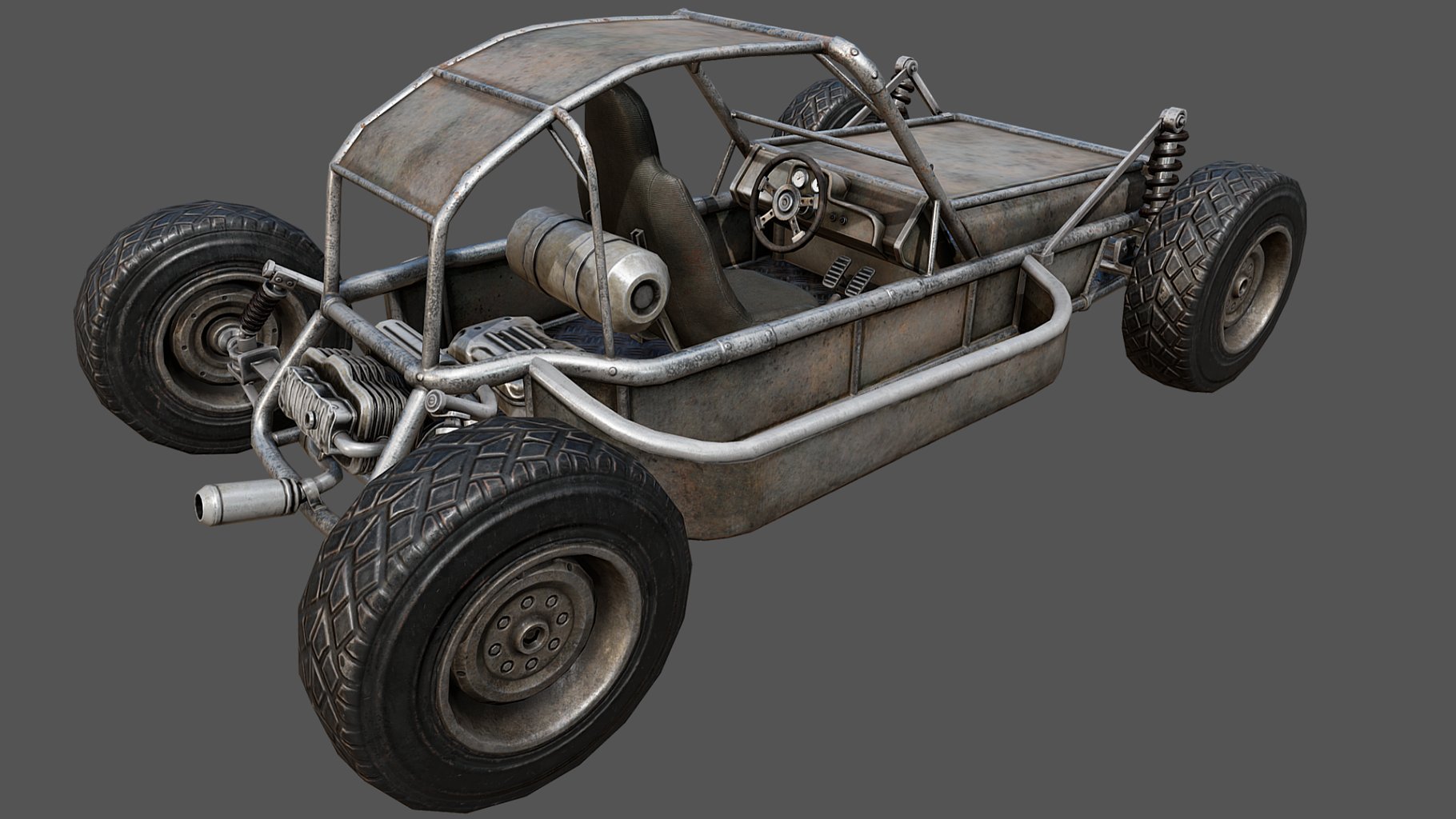 Mockup of buggy pbr in the left side.