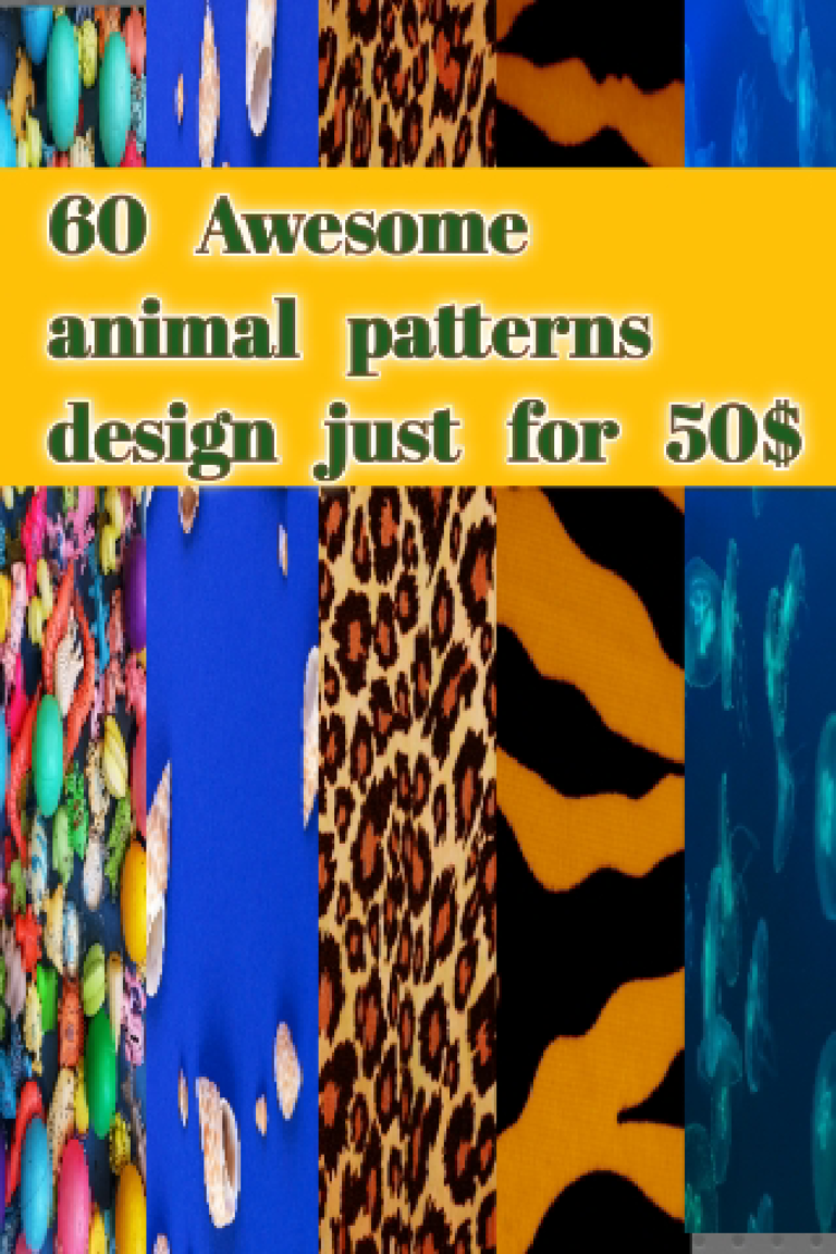 60 awesome animal patterns design just for 50$ - MasterBundles