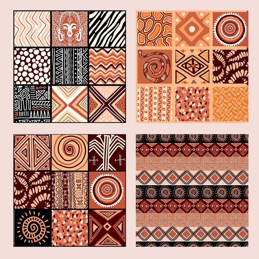 A selection of amazing images of patterns in African style.