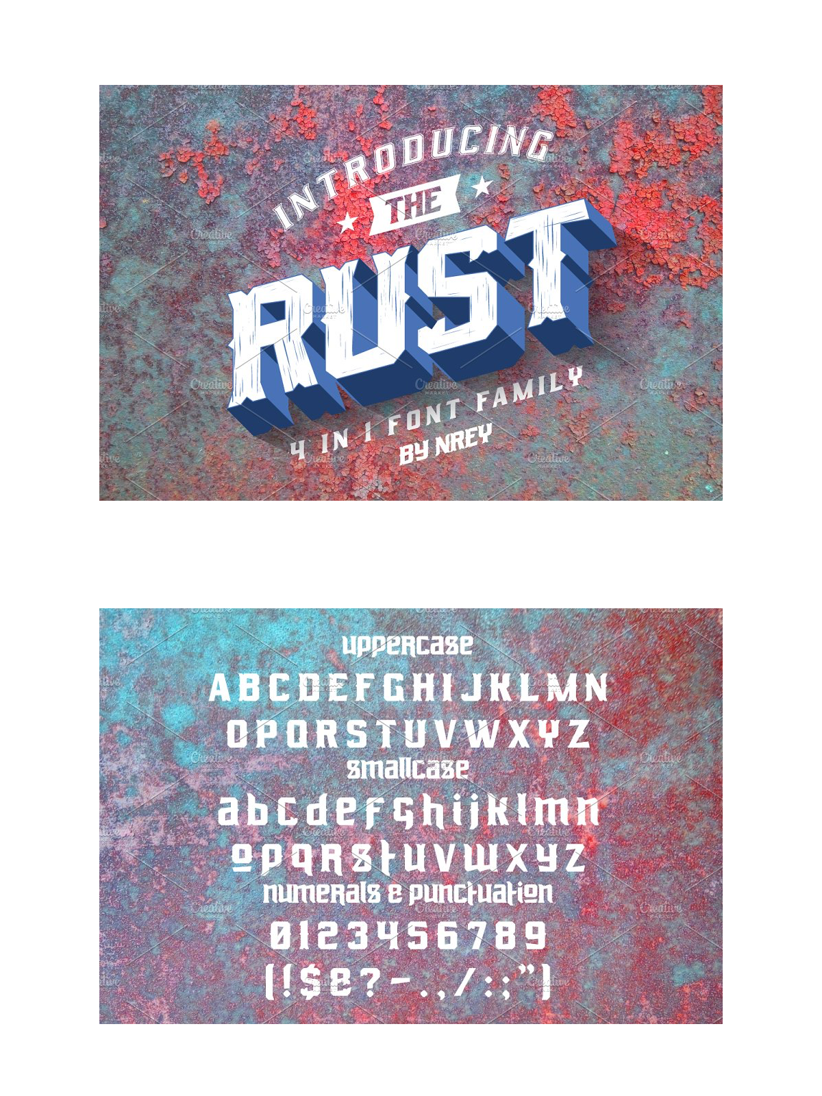Rust font pinterest image preview.