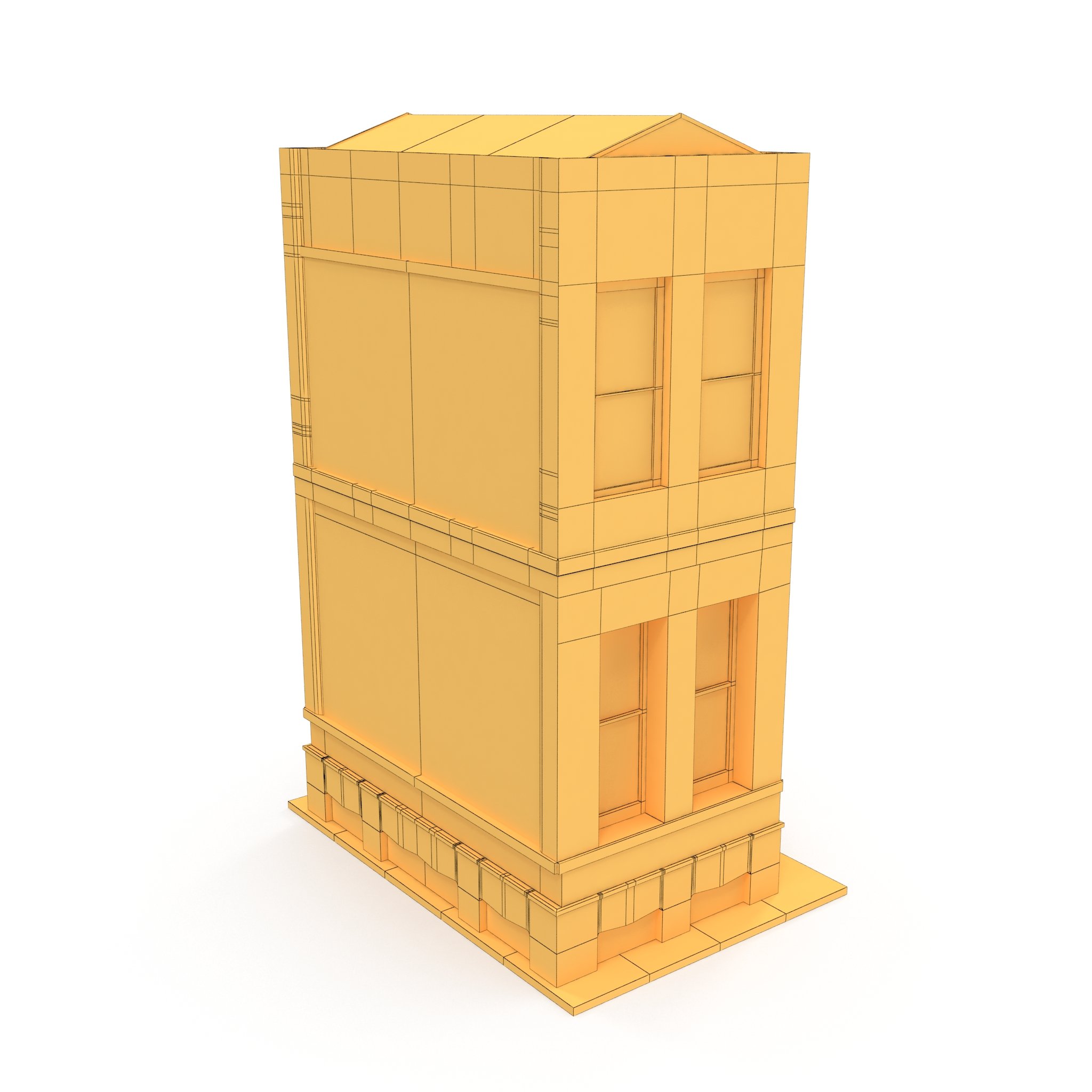 Apartment House #160 Low Poly - creative preview 9.