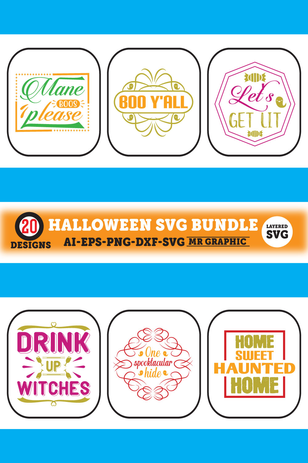 Bundle of amazing images for halloween prints