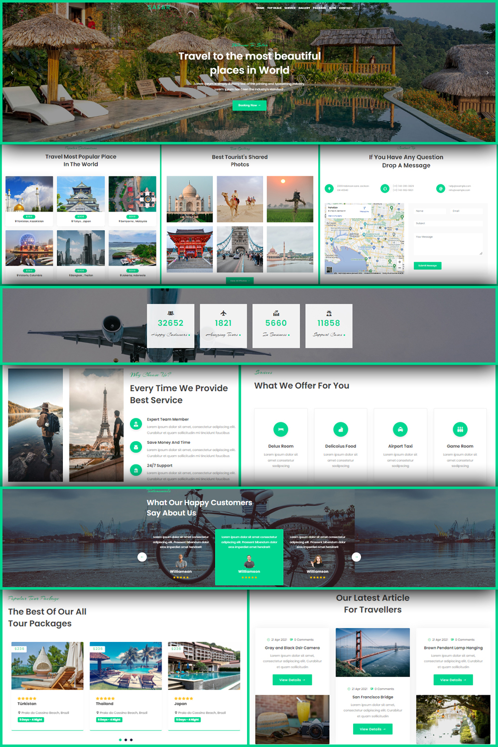 Safar - Tour And Travel Agency WordPress Theme - Pinterest.