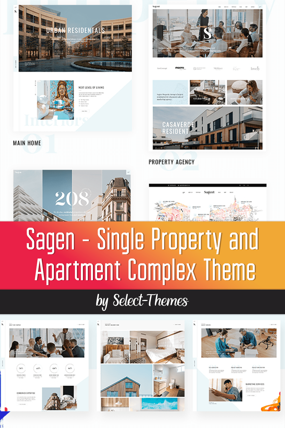 Sagen - Single Property And Apartment Complex Theme - Pinterest.