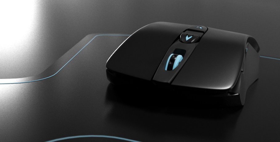Rendering realistic 3d model of a gaming mouse