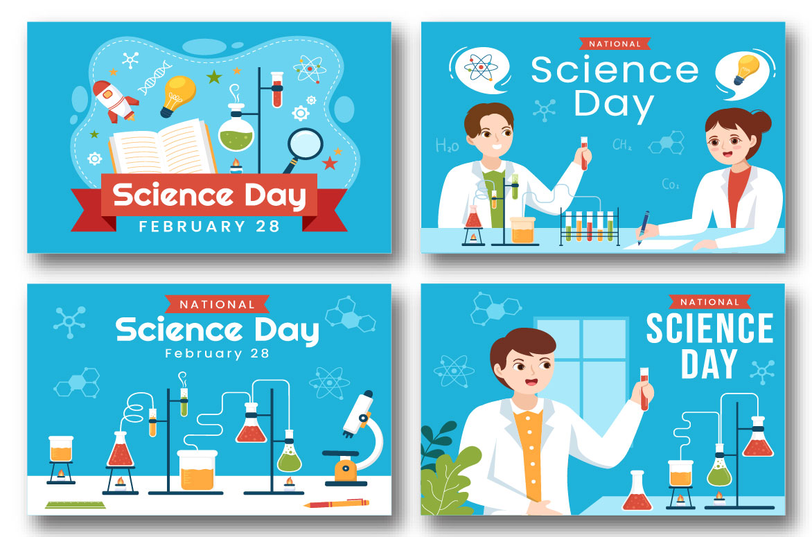 Science Day Graphics Design preview image.
