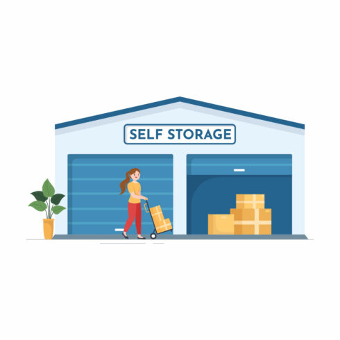 Self Storage Design Illustration cover image.