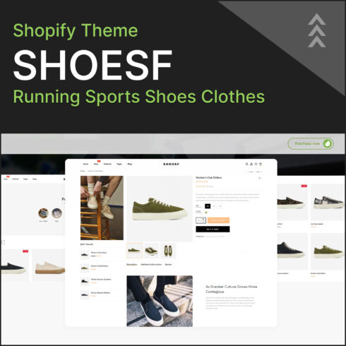 Shoesf - Running Sports Shoes Clothes Shopify Theme.