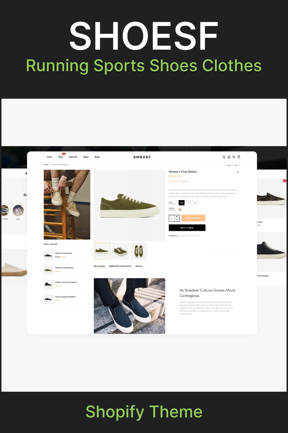 Shoesf - Running Sports Shoes Clothes Shopify Theme - Pinterest.