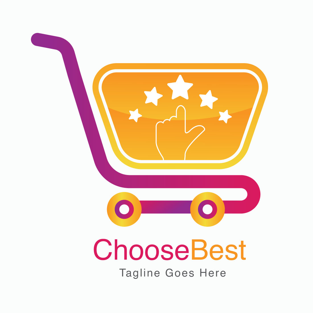 Shopping Cart Logo Design MasterBundles