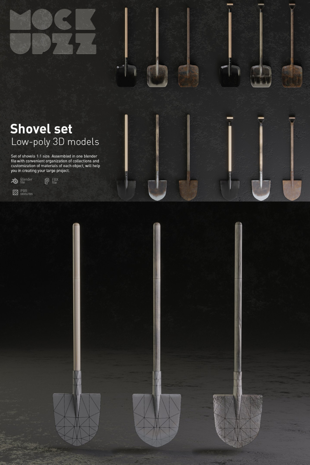 Shovel Set - Pinterest.