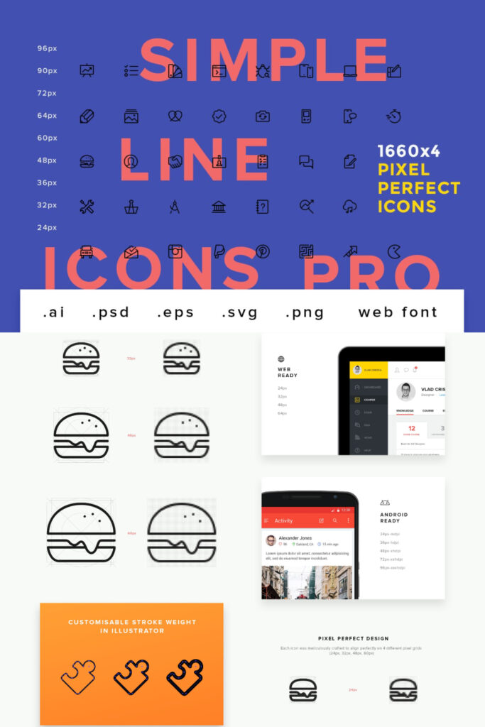 Simple Line Icons Pro – MasterBundles