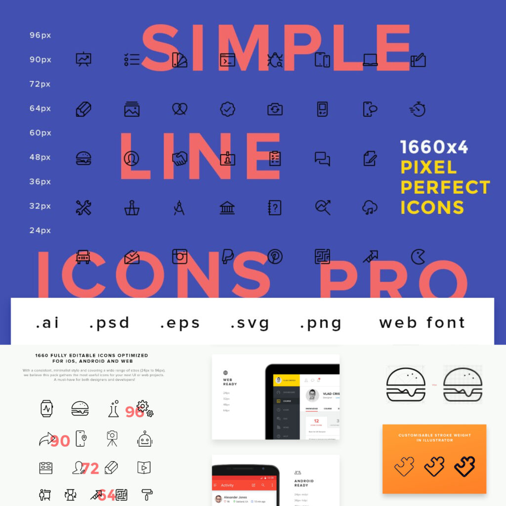 Simple Line Icons Pro – MasterBundles