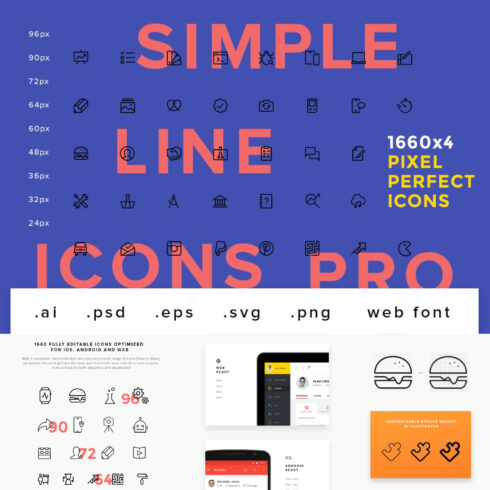 Simple Line Icons Pro.