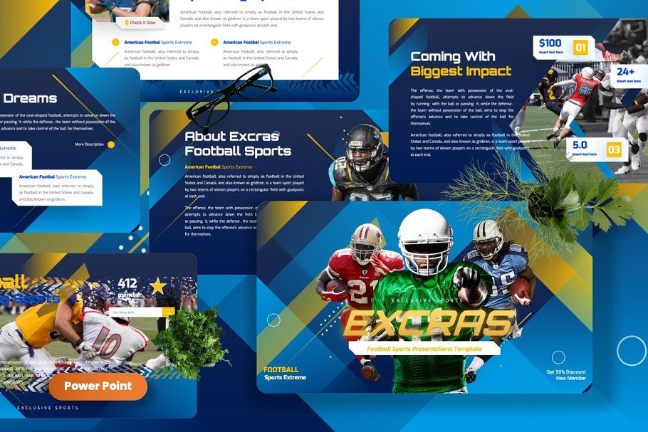 Cover image of Excras - Football Sport Powerpoint.