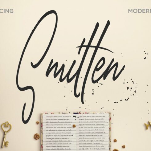 Adorable Smitten Font Cover.