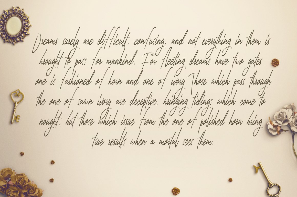 Image with text showcasing the unique Smitten font.