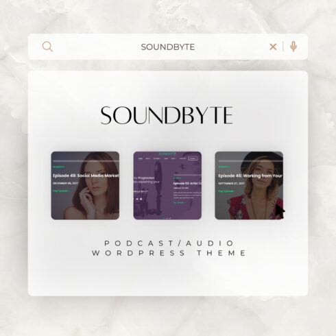 Soundbyte - Podcast/Audio WordPress Theme.