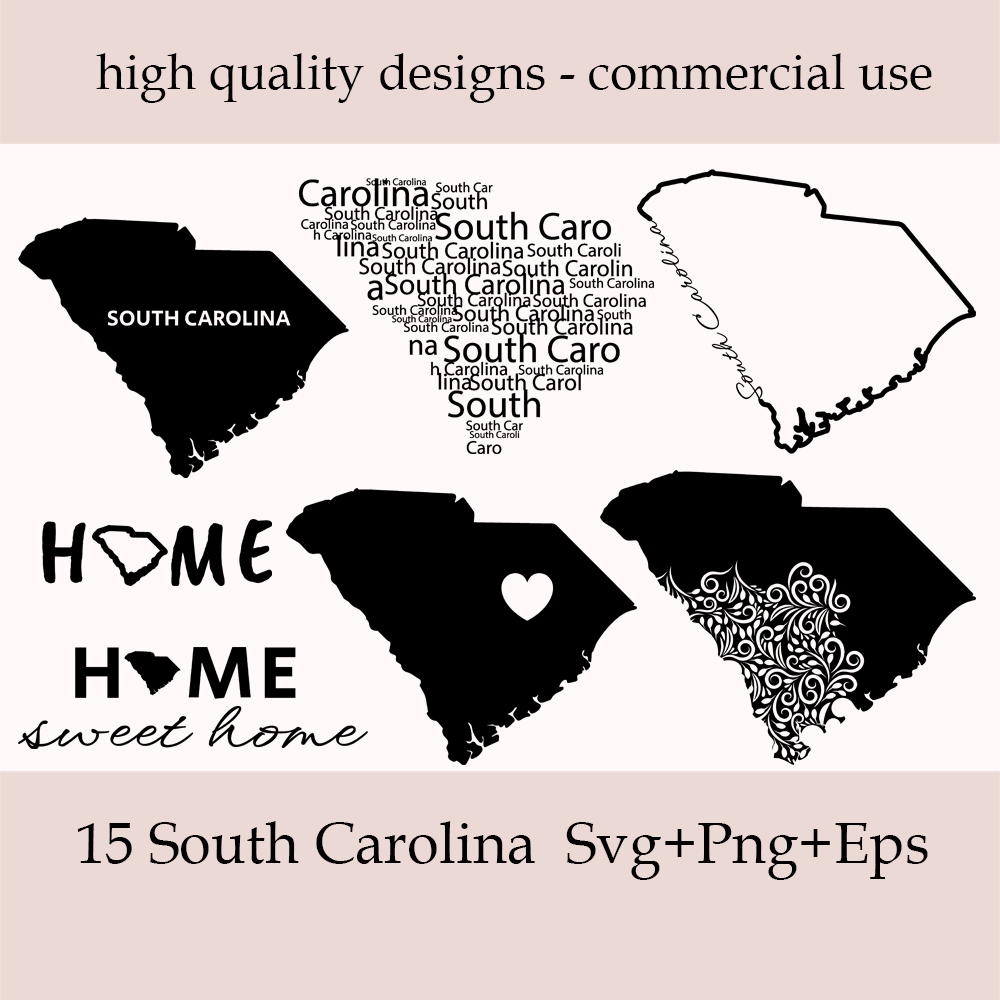 South Carolina State SVG Bundle.