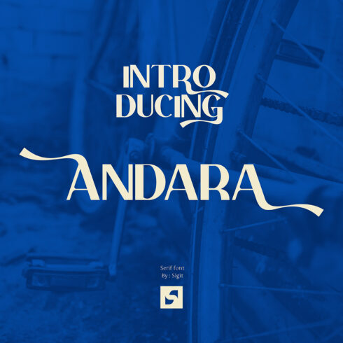 Andara Font Sans Serif Modern Retro main cover image.