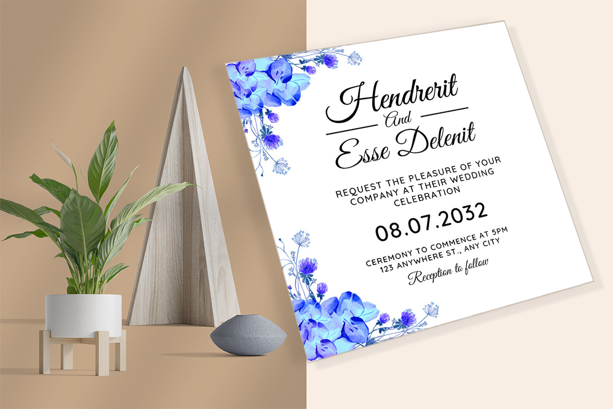 Image of wedding invitation card with great design