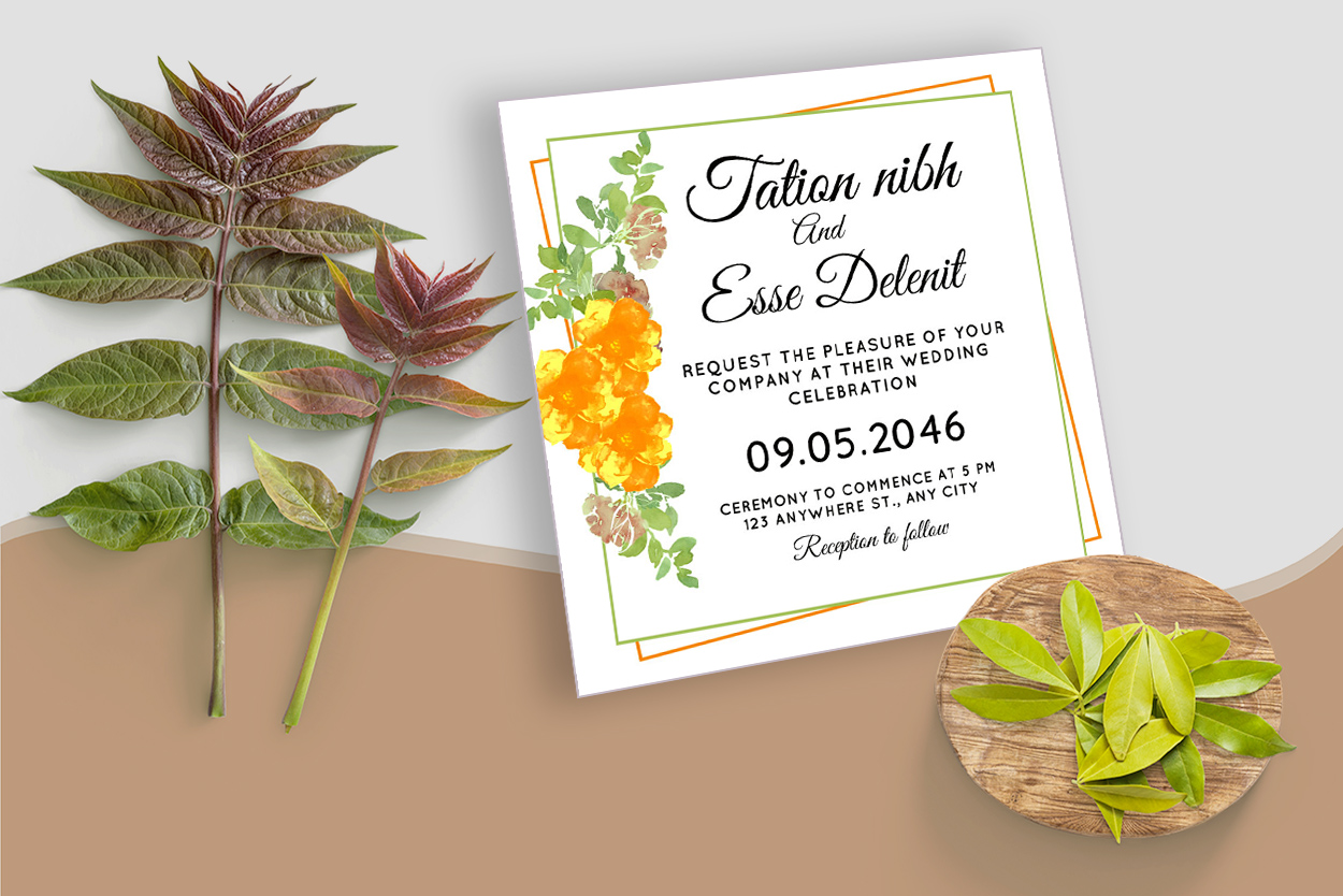 Use Watercolor Floral Frame Wedding Card Vector for your events.