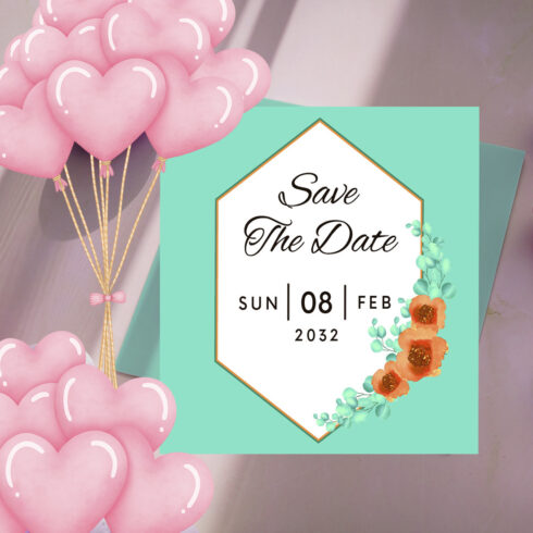 Wedding Ceremony Card with Orange Floral main cover.