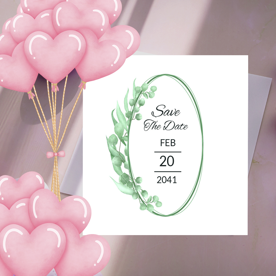 Watercolor Leaf Wedding Invitations Card image cover.