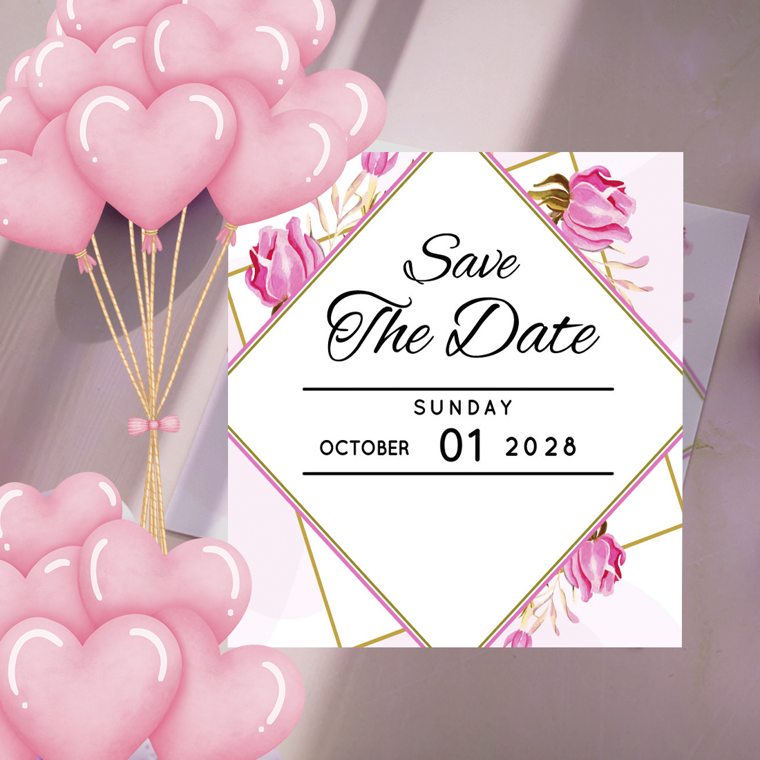 Image of wedding invitation card with great design