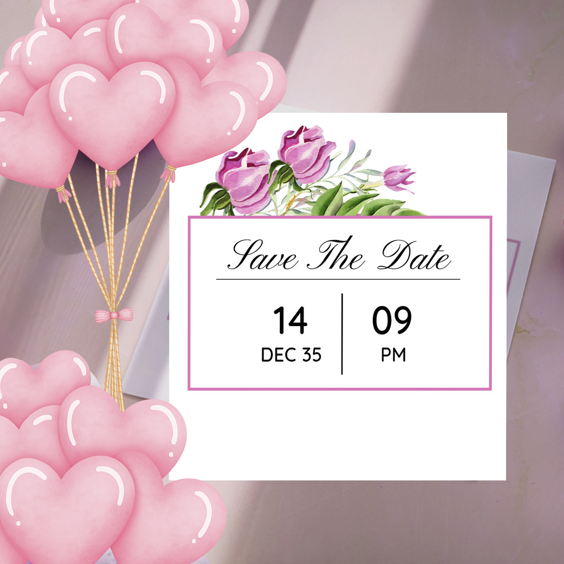 Image of wedding invitation card with great design