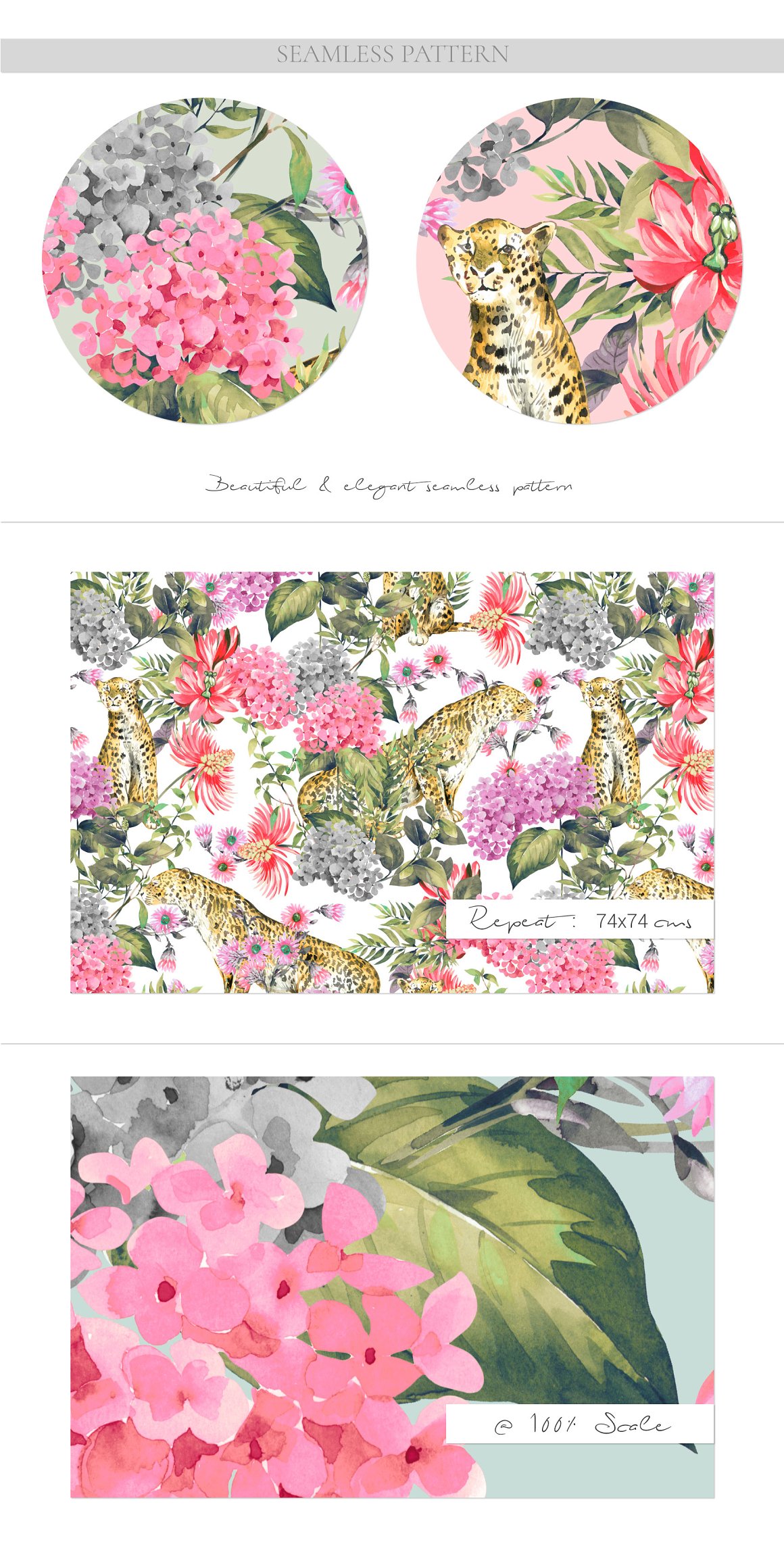 A set of 3 different preview of floral bunches on a white background.