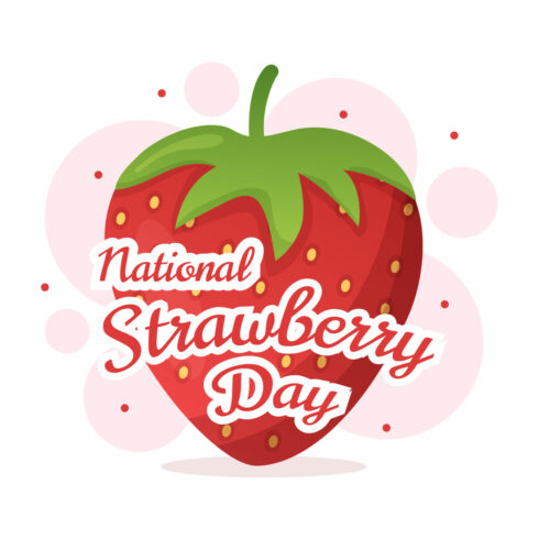 National Strawberry Day Illustration cover image.
