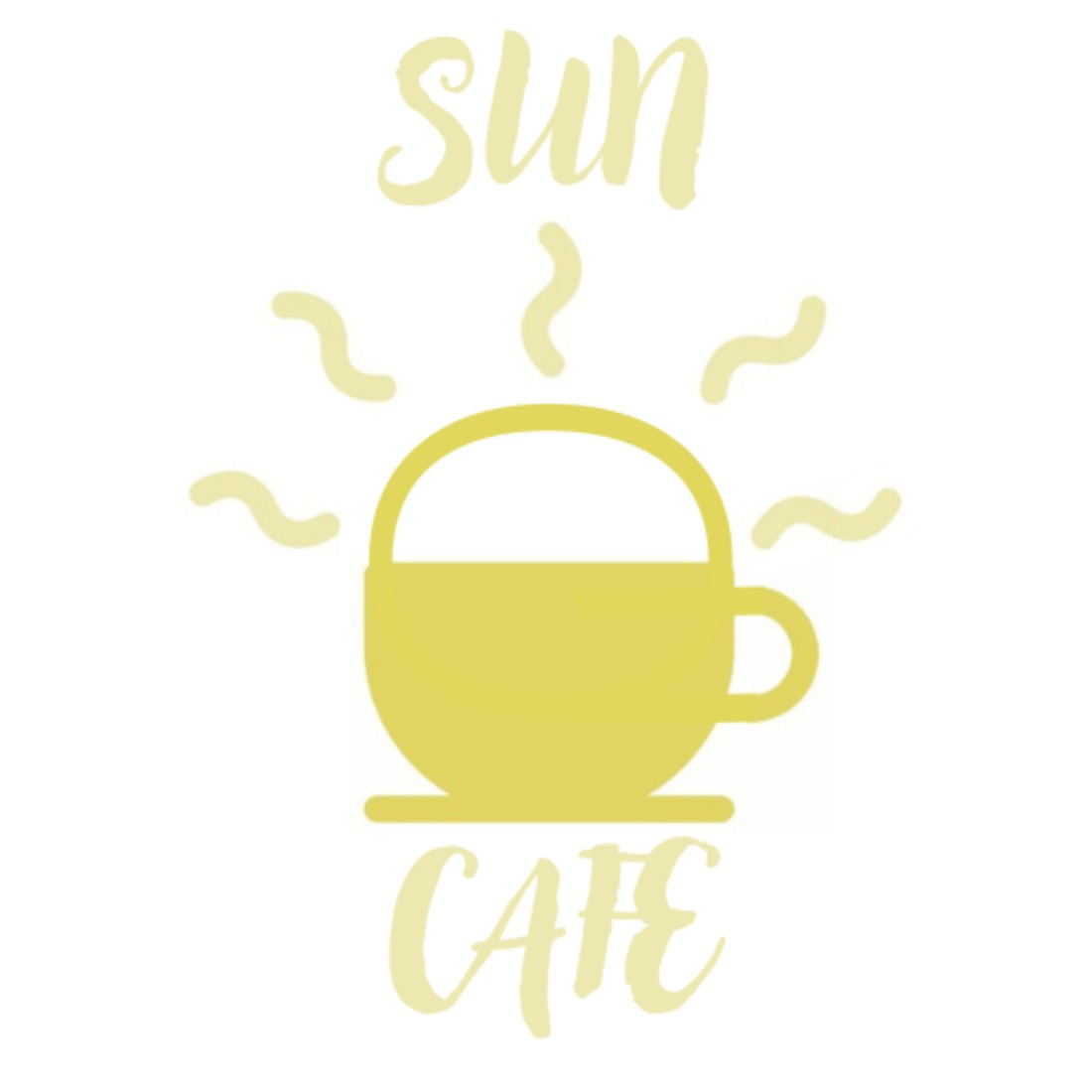 Sun Cafe Logo Design main cover.