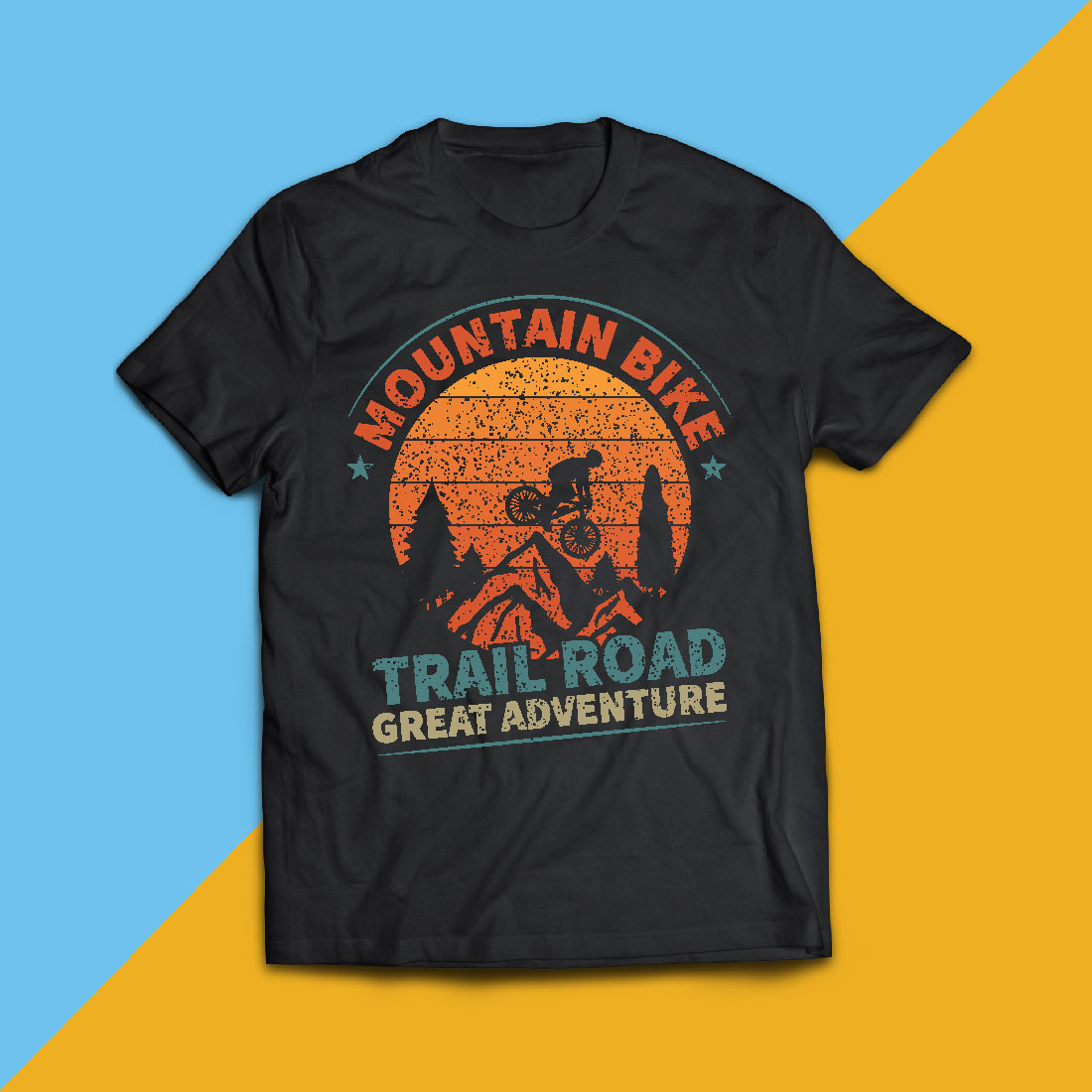 Mountain Bike T-shirt Design.