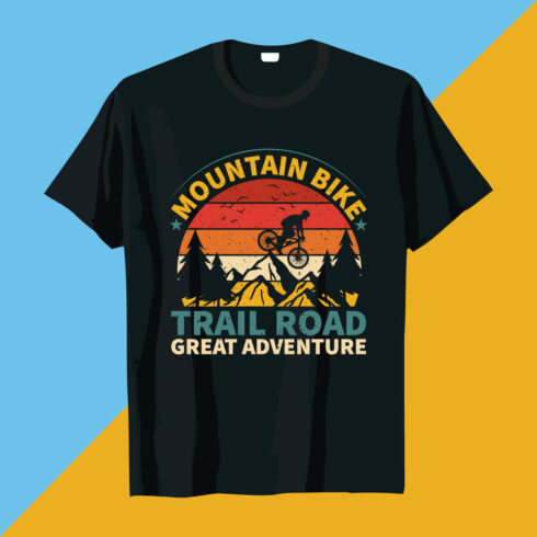 Mountain Bike T-shirt Design main cover.