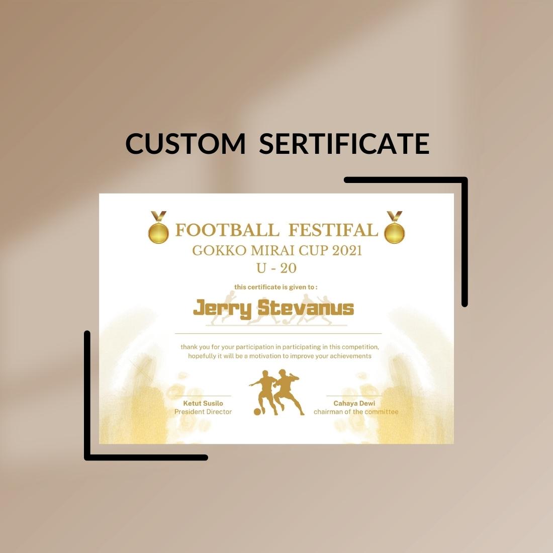 Custom Certificate cover image.