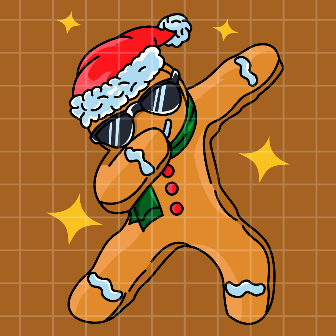 Dancing Gingerbread Christmas Design cover image.