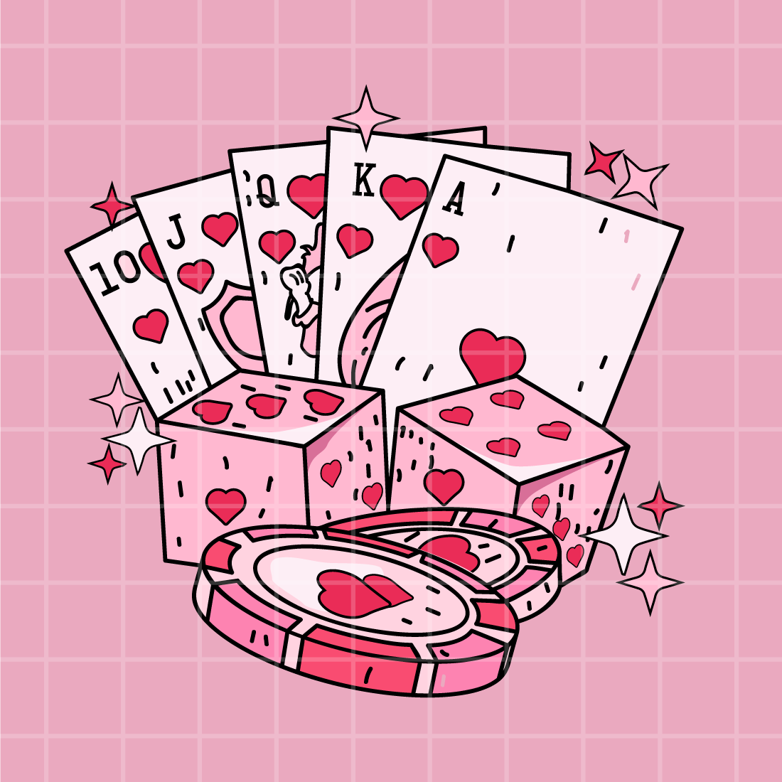 Lucky Love Valentine Pocket Design cover image.