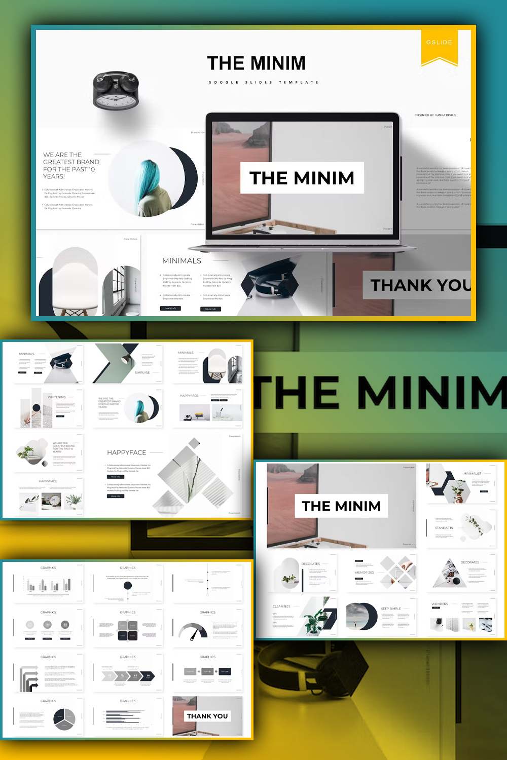 The Minim | Google Slides Template - Pinterest.
