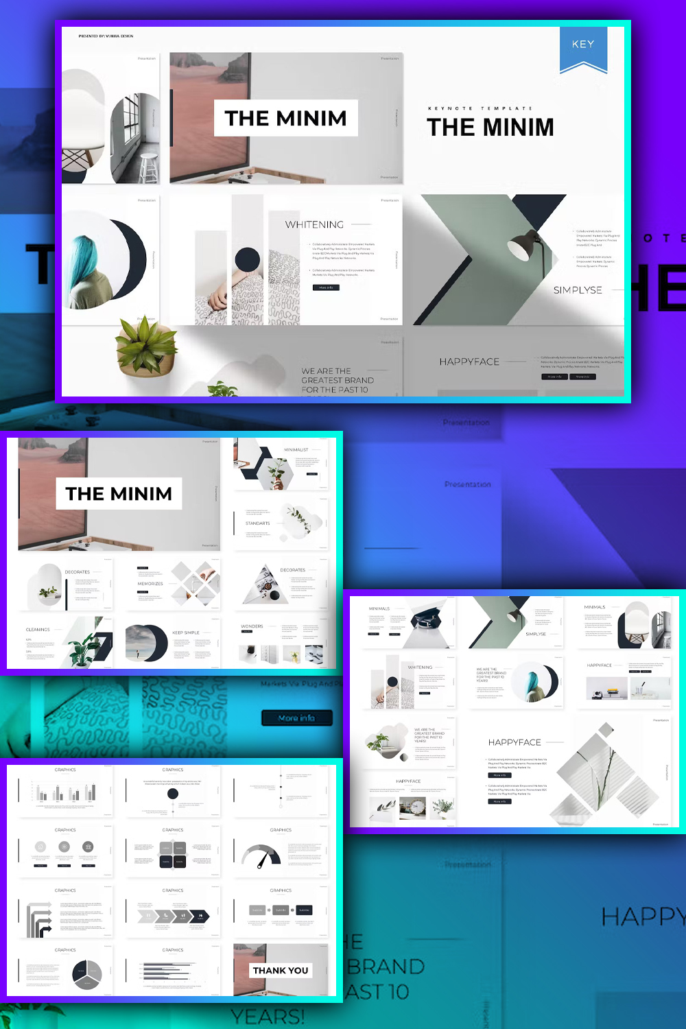 The Minim | Keynote Template - Pinterest.