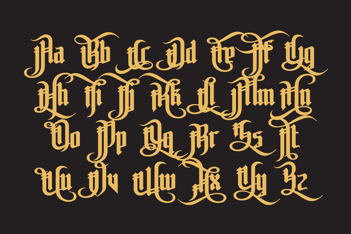 The Pontifice font preview.