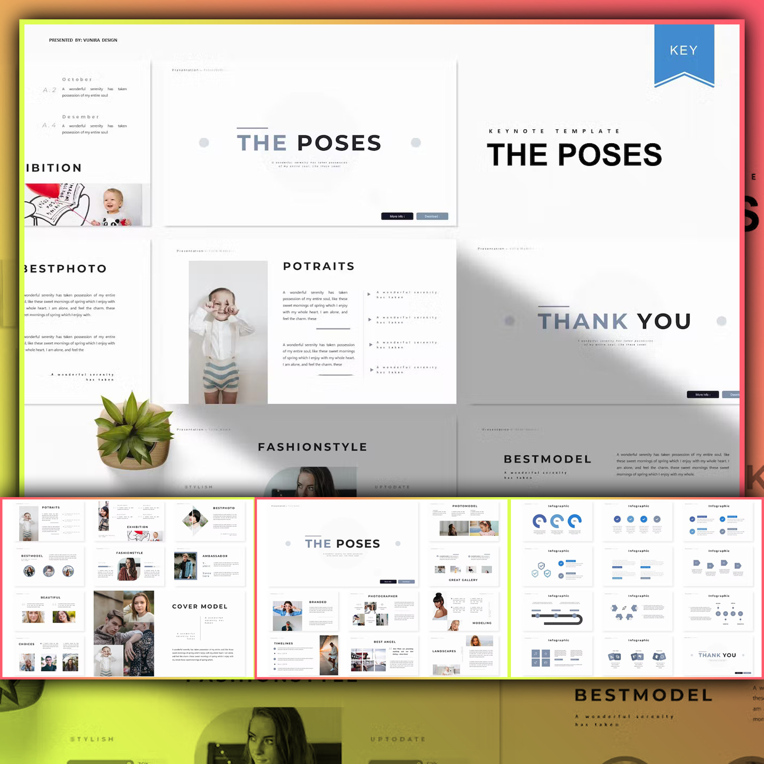 The Poses | Keynote Template.