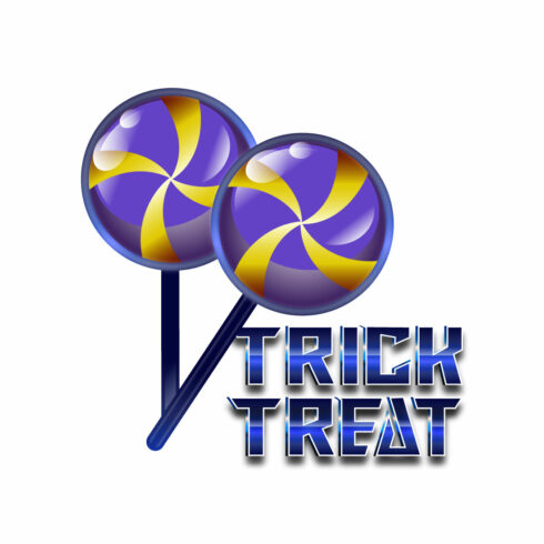 Beautiful Trick Treat 3D Logo Design - High-Res main cover.
