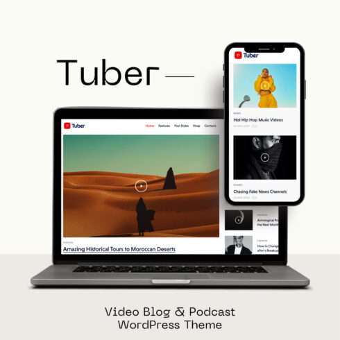 Tuber - Video Blog & Podcast WordPress Theme.