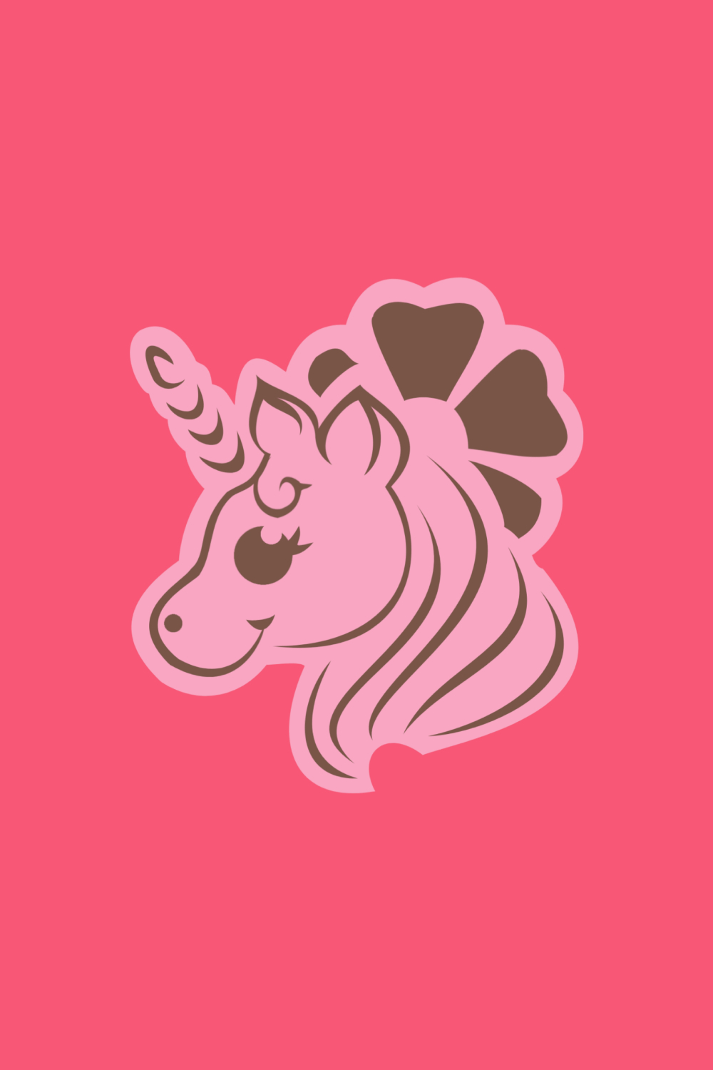Simple Unicorn Logo Design pinterest image.
