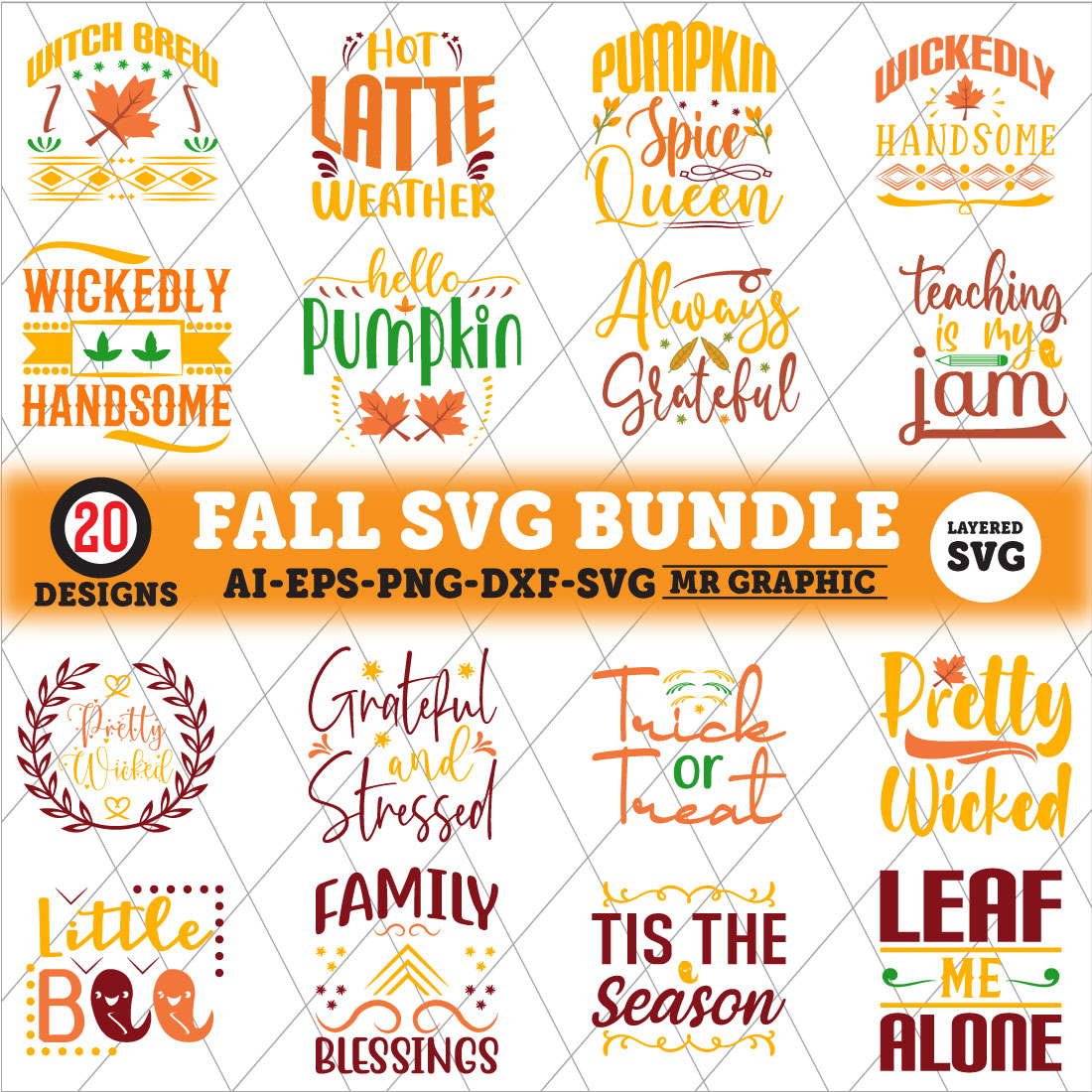 Fall Quotes SVG Design Bundle - MasterBundles