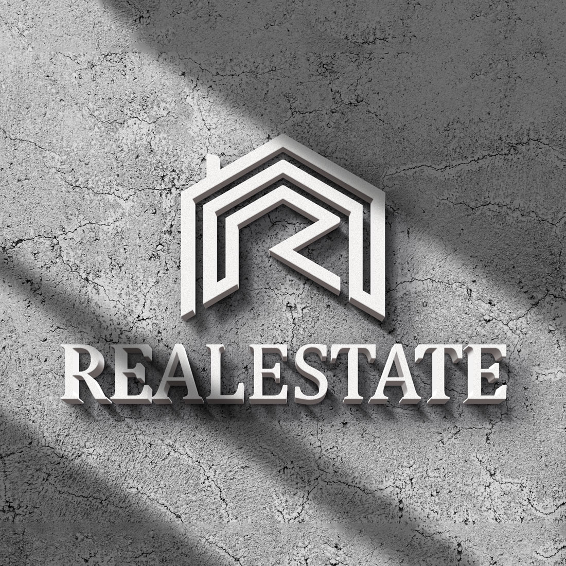 Home Real Estate Logo Grey Design cover image.