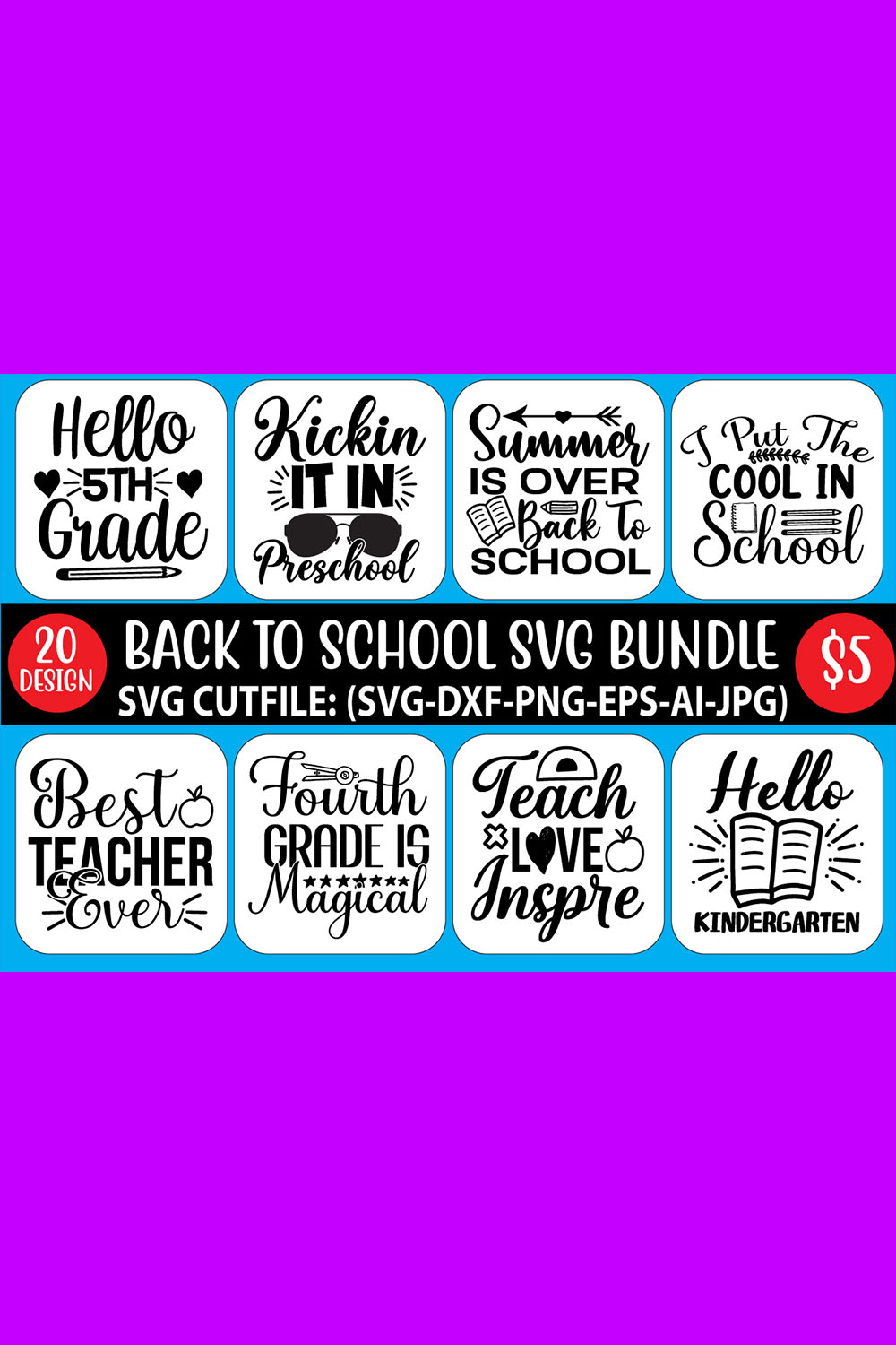 Bundle of amazing images for school-themed prints