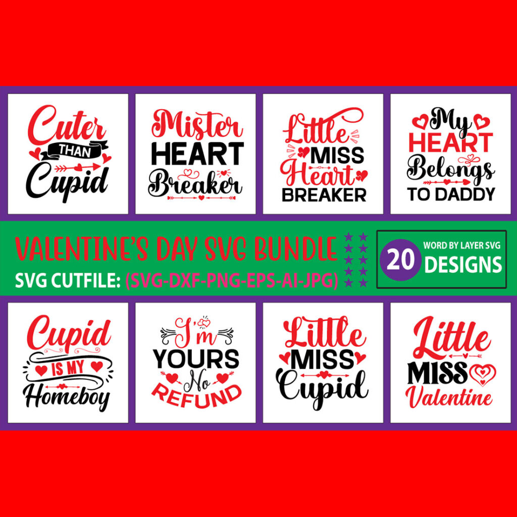 Valentines Day SVG Bundle - MasterBundles