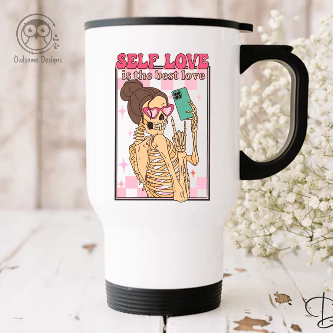 Self Love Is The Best Love Skeleton PNG cover image.